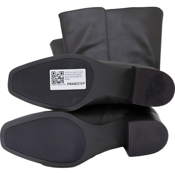Journee Collection Women's Devri Tall Boots Black Extra Wide Calf US 8W - Picture 6 of 6